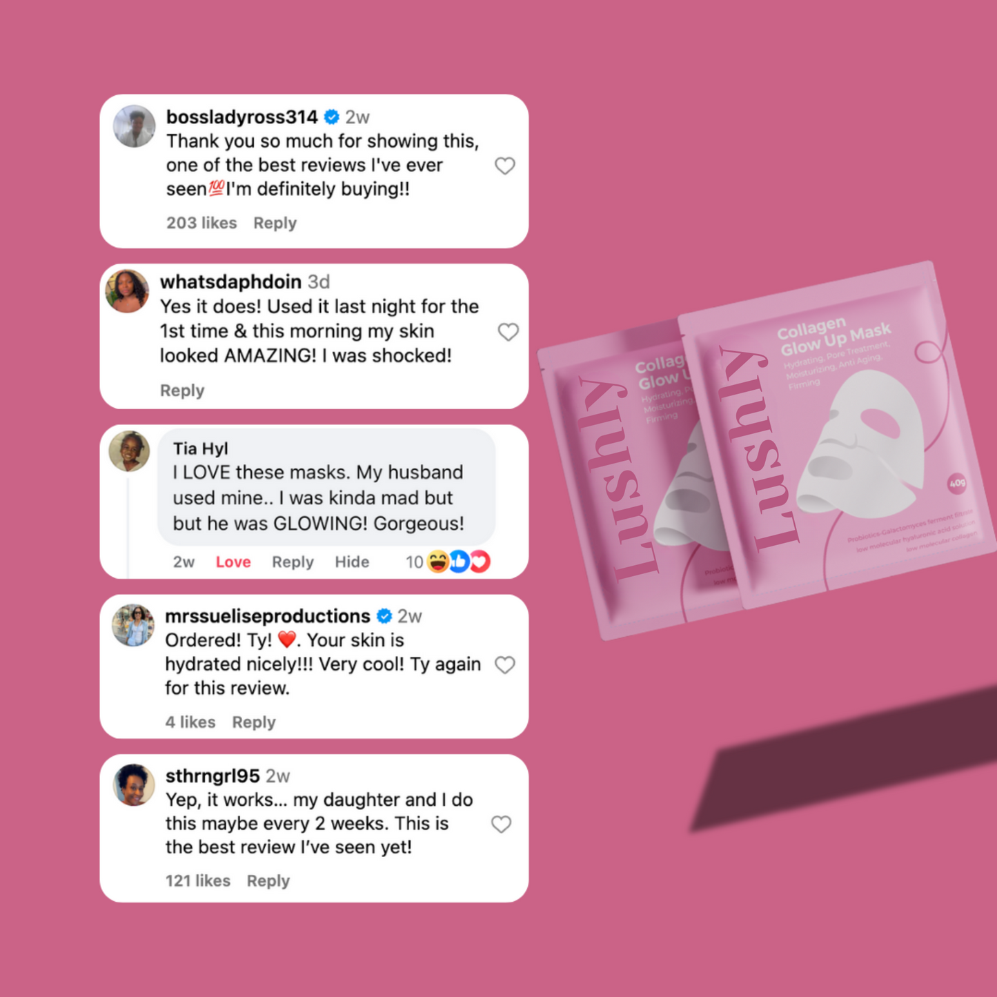 Collagen Glow Up Mask 2.0 - BOGO Flash Sale