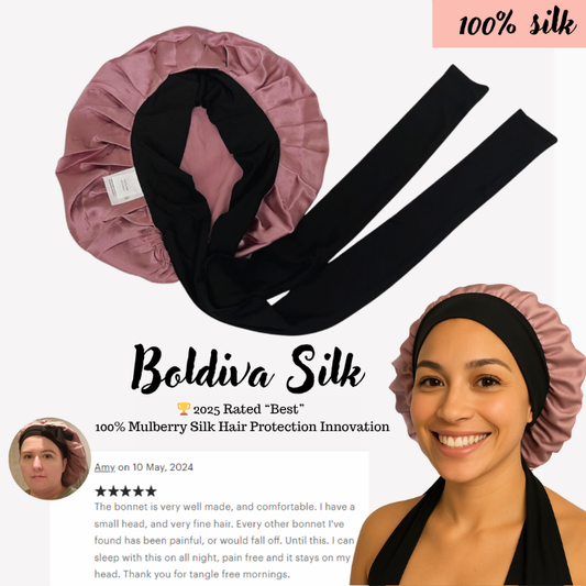 100% Pure Silk Hair Protection Bonnet